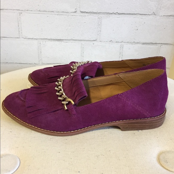 Franco Sarto, Women’s Purple Andie Chain Loafer - Picture 3 of 6